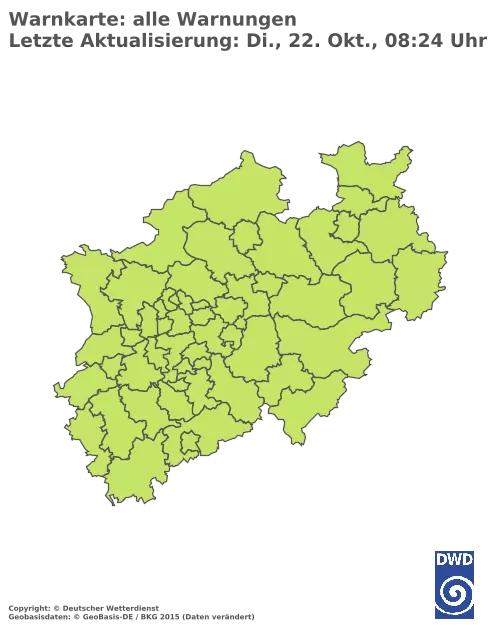 Aktuelle Wetterwarnungen für  Euskirchen