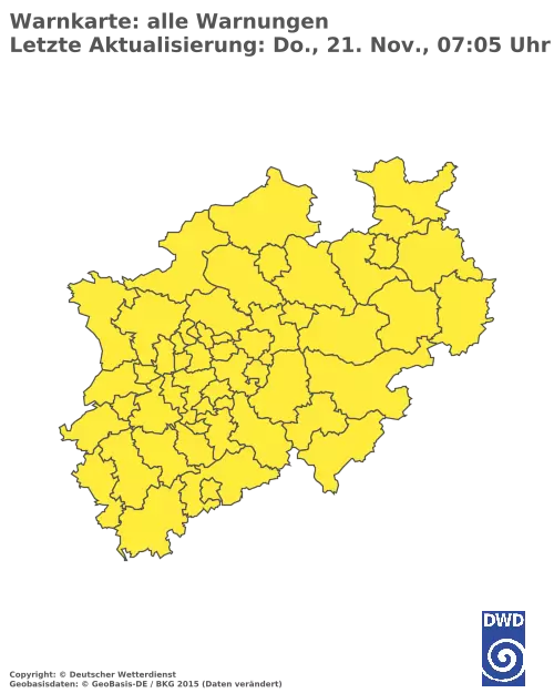 Aktuelle Wetterwarnungen für  Euskirchen