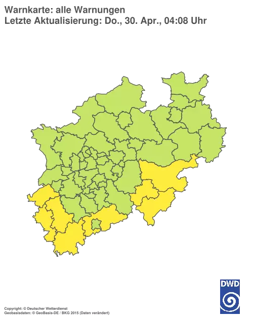Aktuelle Wetterwarnungen für %region%